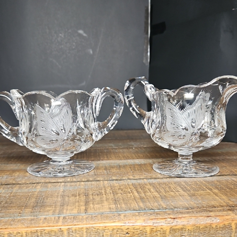 Elegant Clear Glass Serveware Set